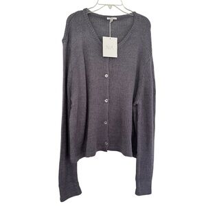 NIA Cardigan Sweater Wool Blend Size L/XL New